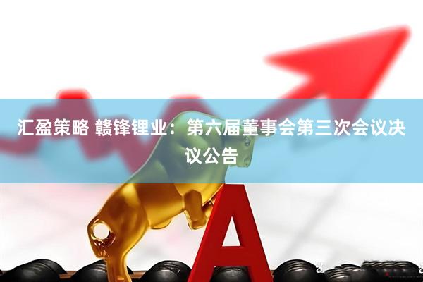 汇盈策略 赣锋锂业：第六届董事会第三次会议决议公告